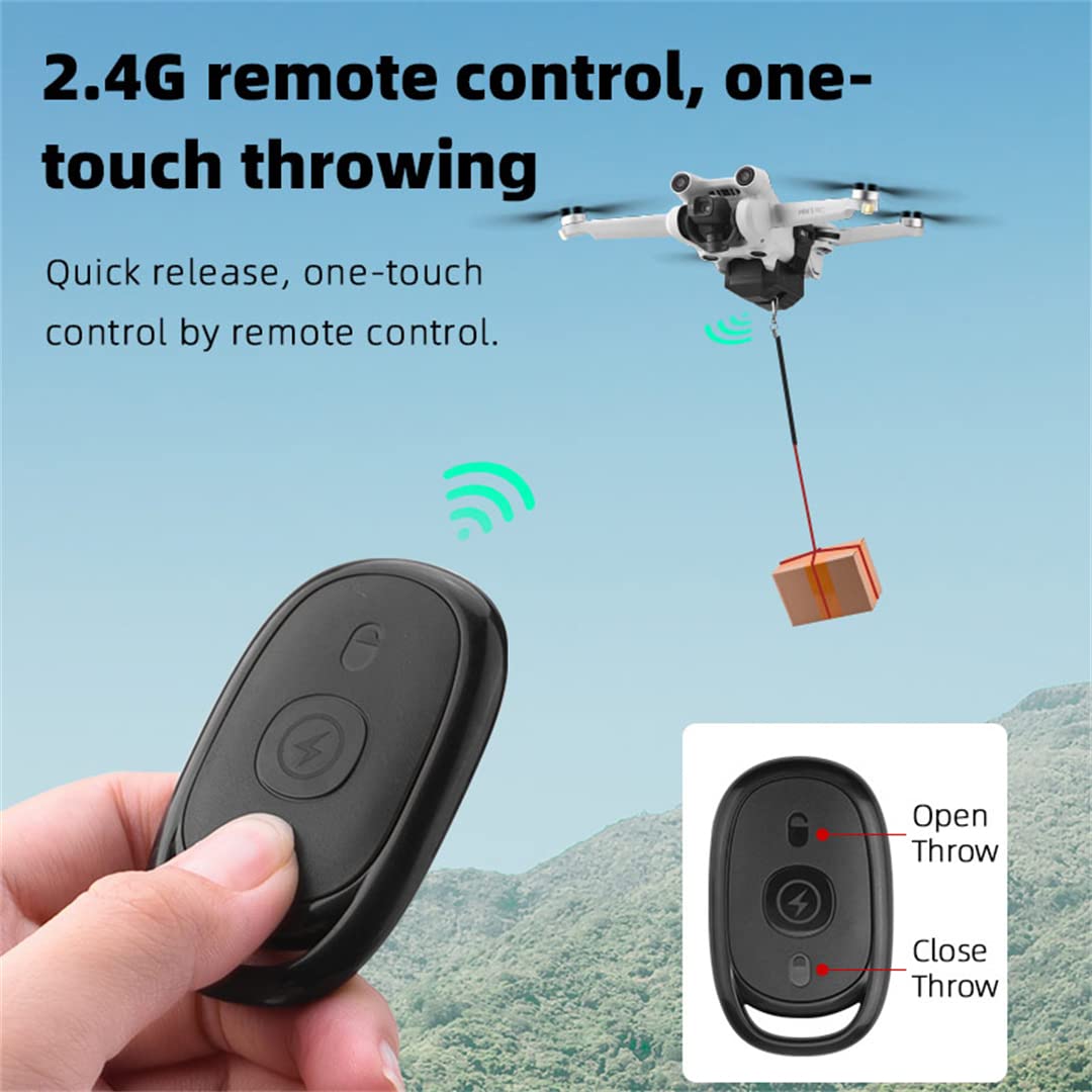 DJI Mini 3 Pro/Mini 2/SE Drone Airdrop Launcher Accessories - Compatible with Mavic Pro, Air & FIMI X8 SE - Perfect for Aerial Delivery, Photography & Outdoor Adventures
