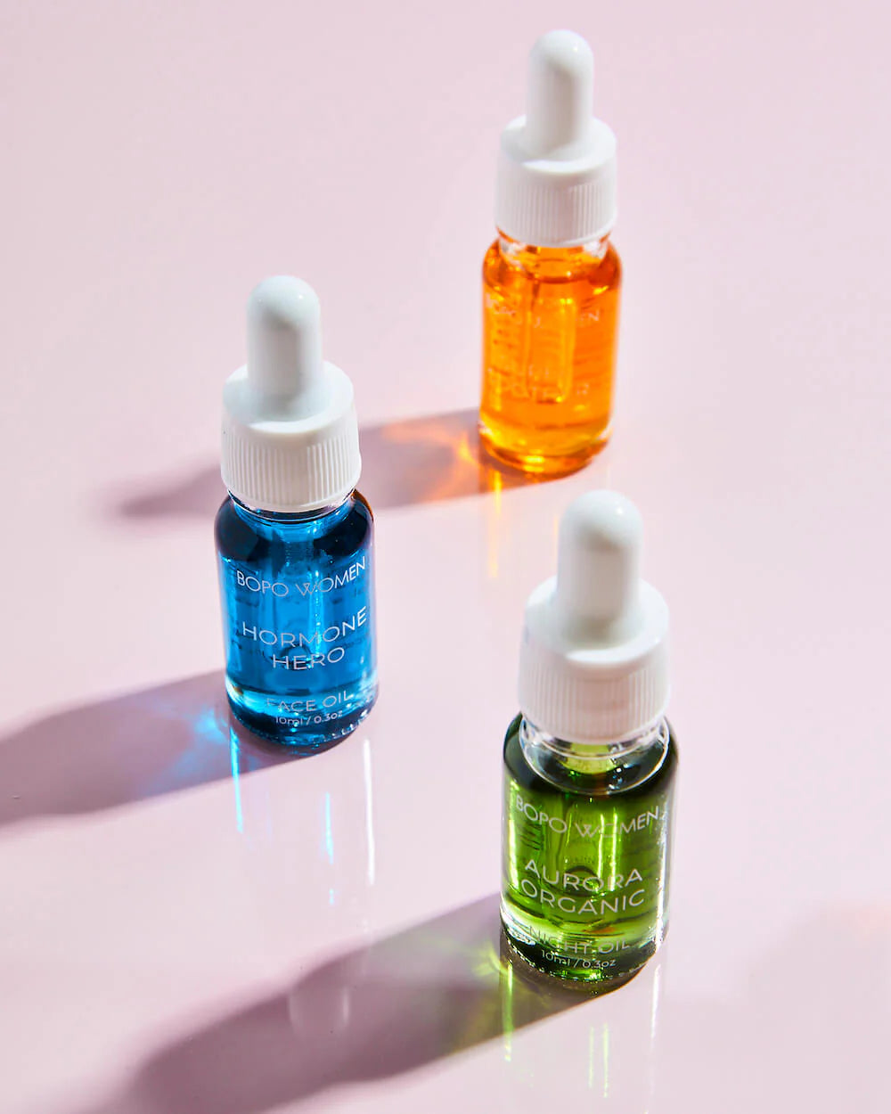 Bopo Mini Face Oil Sample Trio Set - Hydrating, Nourishing & Glowing Facial Oils for Dry & Sensitive Skin | Travel-Friendly Skincare Kit for On-The-Go Beauty Routine