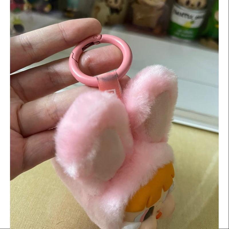 Powerpuff Girls Crybaby Vinyl Face Pendant Keychain - Bunny Blossom Series | Kawaii Anime Accessory for Backpacks, Purses & Cosplay