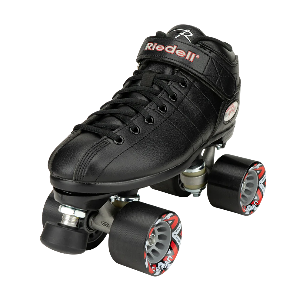 Riedell R3 Derby Roller Skates for Women & Men - High-Performance Quad Roller Skates for Derby, Rink & Outdoor Skating - Premium Leather Boot with Aluminum Plate