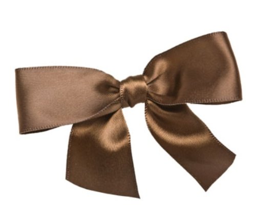CK Products Brown Bow Twist Ties - 100 Pack | Decorative Gift Wrapping, Party Favors & Crafting Supplies