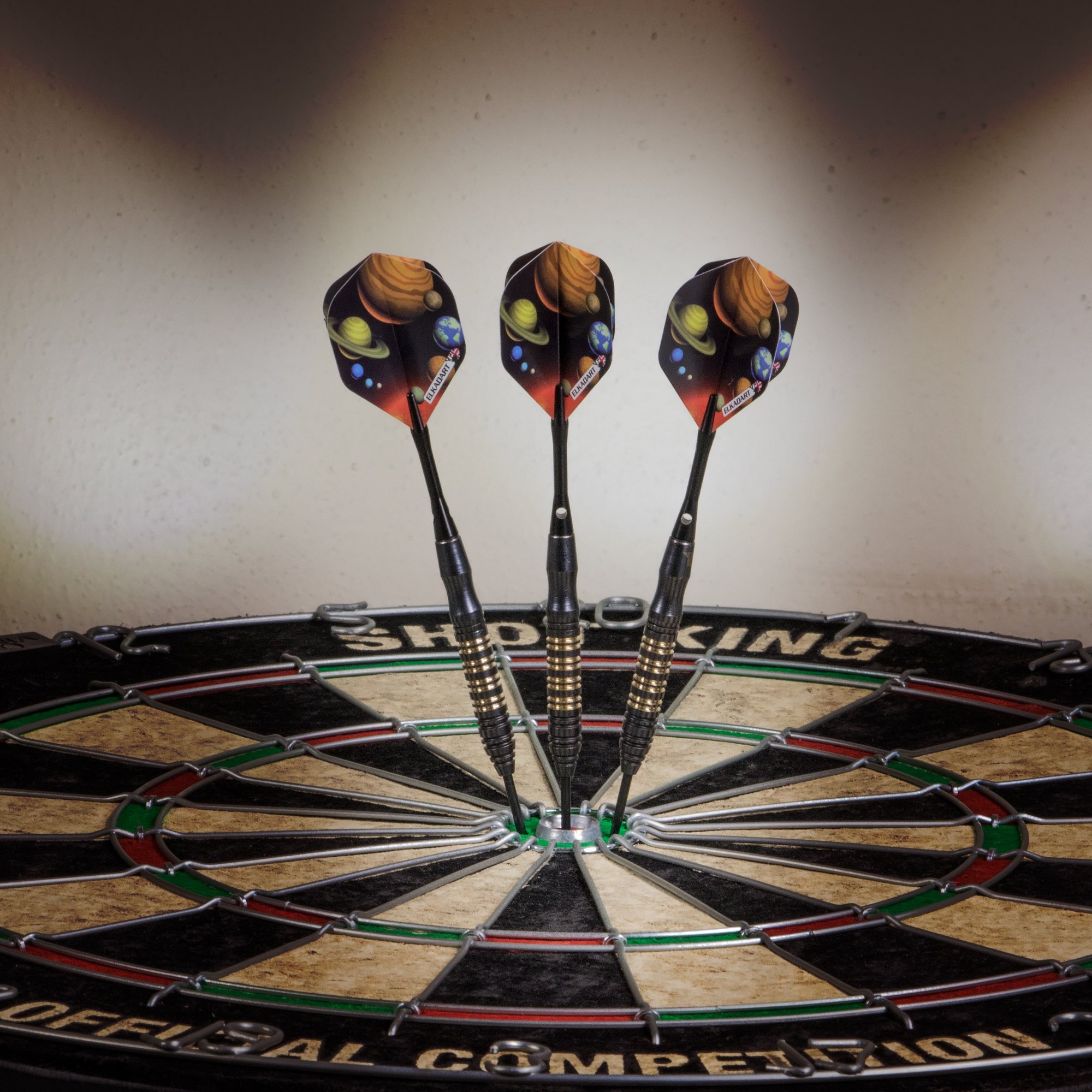 Elkadard Steel Tip Darts Set with Premium Aluminum Shafts & Flights - Professional Tournament Darts for Adults - Includes Portable Storage/Travel Case - Perfect for Bars, Home Practice & Competitive Play