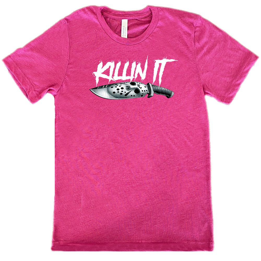 Unisex Slasher Killin It T-Shirt - Horror Movie Fan Gift, Halloween Costume, Casual Streetwear