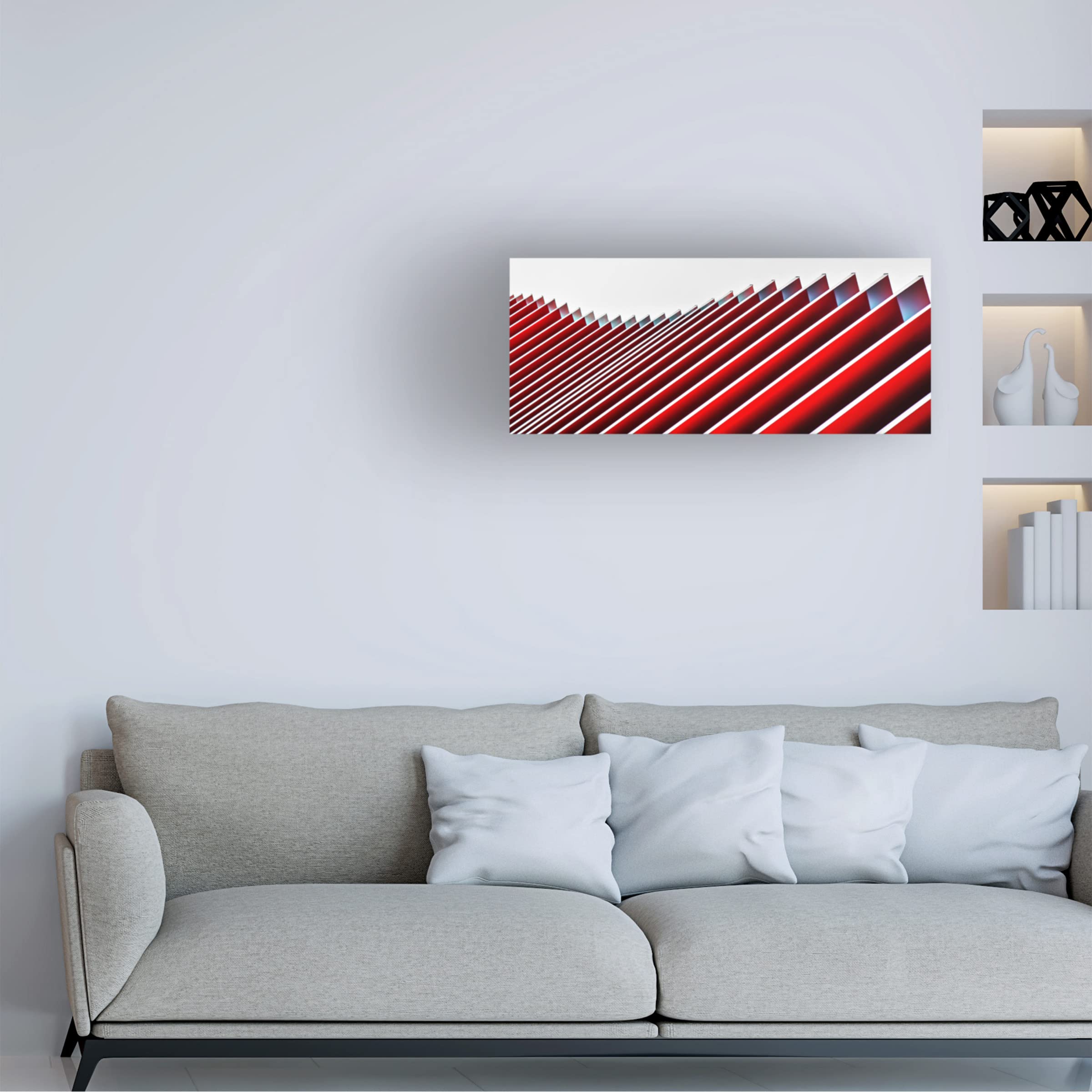 Gilbert Claes 'Concertina Wall II' Canvas Art Print - Modern Abstract Wall Decor for Living Room, Bedroom & Office - Trademark Fine Art Collection