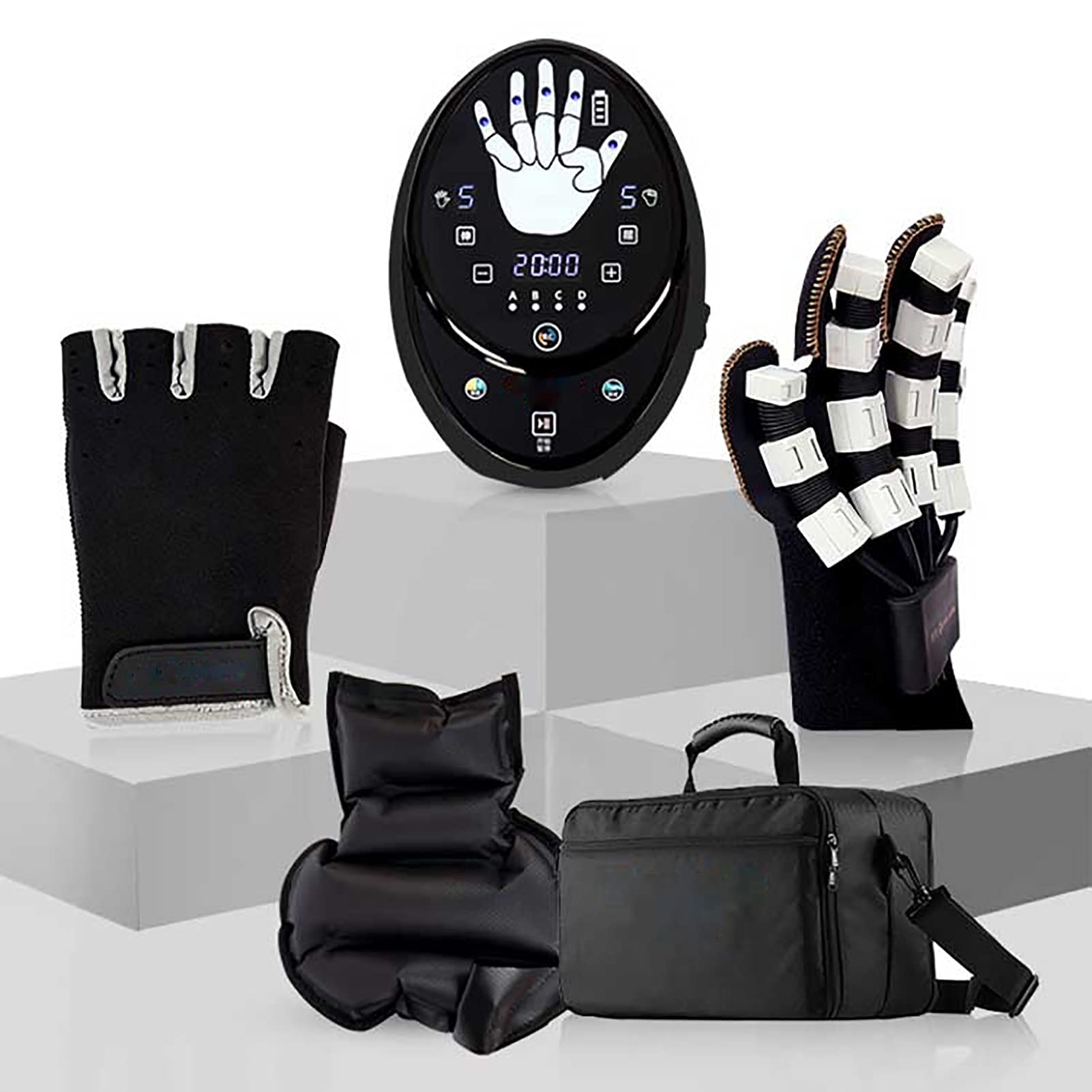 Exoskeleton Rehabilitation Gloves - Manual Training Robot for Finger Flexion & Extension Therapy - Ideal for Stroke Recovery & Physical Therapy Exercises