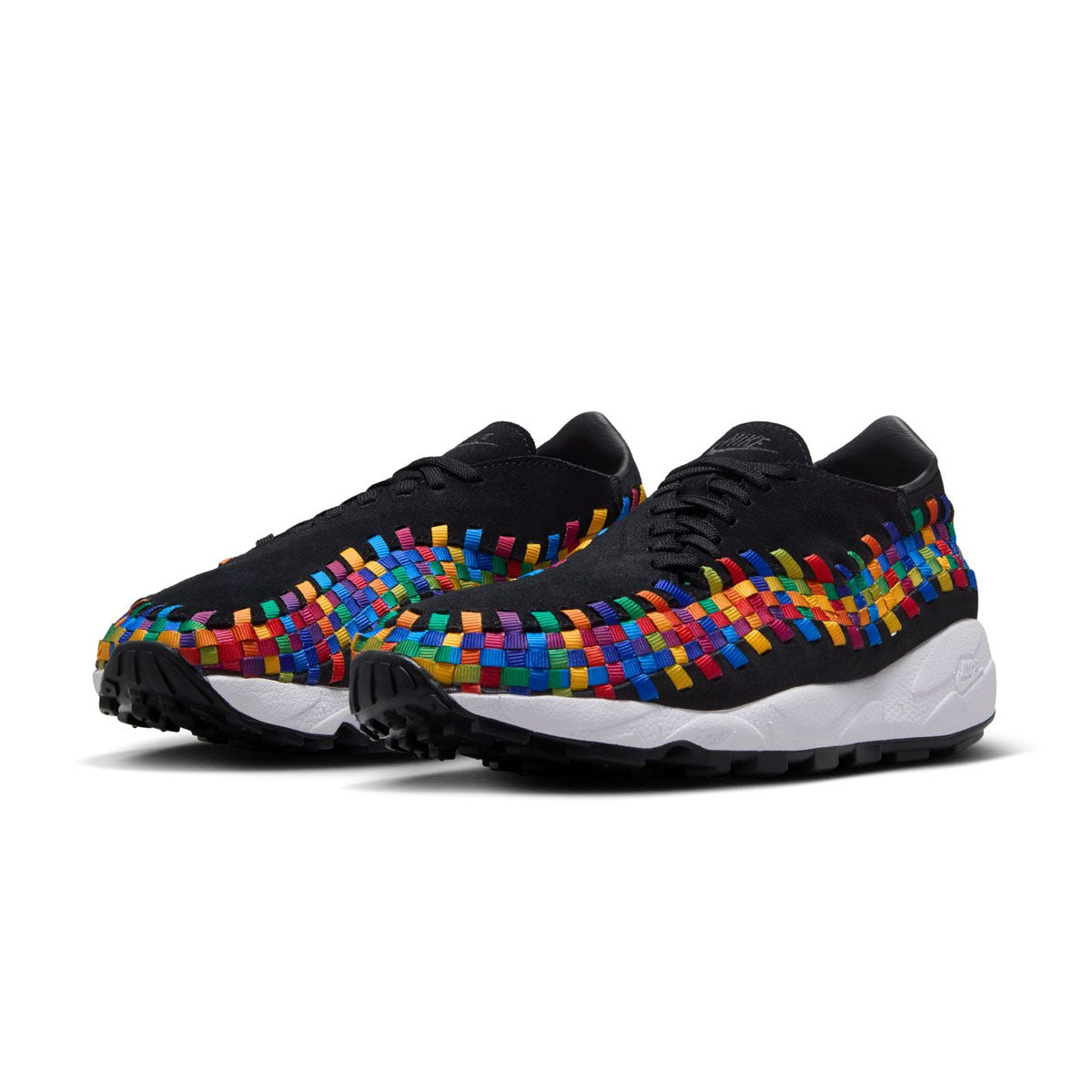 Footscape Woven Rainbow Sneakers - Lightweight Breathable Running Shoes for Men & Women | Perfect for Jogging, Gym Workouts & Casual Streetwear Fashion