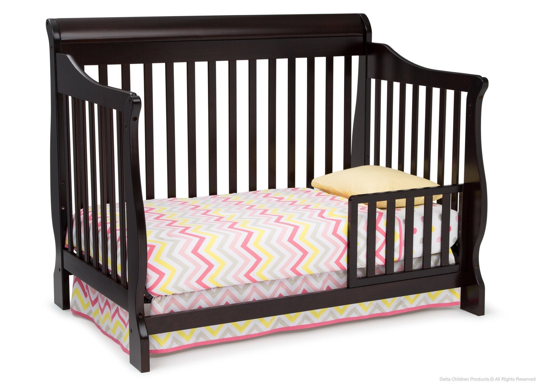 Canton 4-in-1 Convertible Baby Crib - Toddler Bed, Daybed & Full-Size Bed - Safe Nursery Furniture for Newborns & Kids - Perfect for Bedrooms, Daycare & Guest Rooms