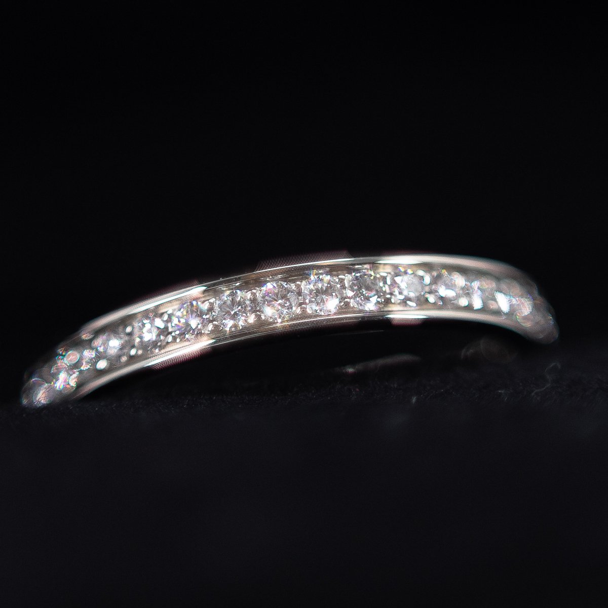 Cartier Diamond Pave Ring - 18K White Gold Size 49 (US 5) for Women - Luxury Wedding, Engagement & Anniversary Jewelry Gift