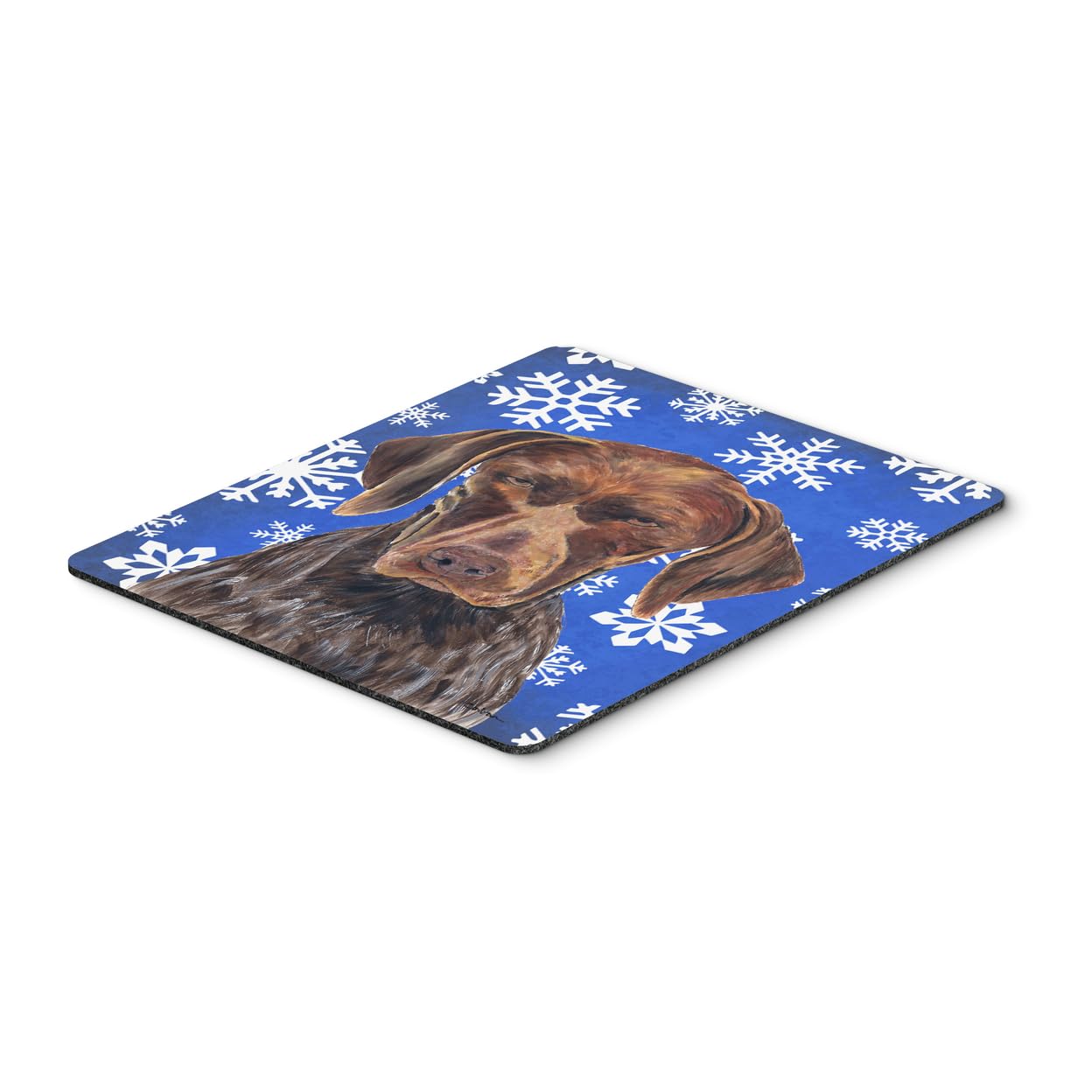 German Shorthaired Pointer Winter Snowflakes Holiday Mouse Pad - Large Washable Non-Slip Desk Mat for Home Office, Gaming & Computer Work (Perfect Gift for Dog Lovers & Christmas Decor)