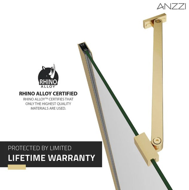 Anzzi SD AZ14 01BG Frameless Shower Door 72