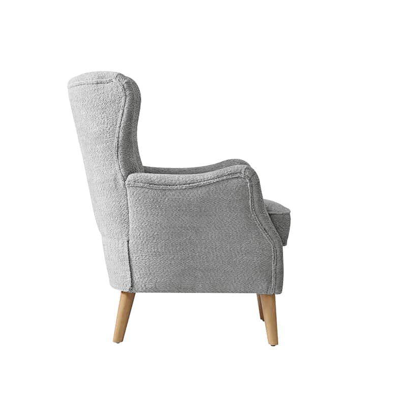 Dorothy Upholstered Armchair with Solid Rubber Wood Frame & Sturdy Legs - Perfect for Living Room, Bedroom, or Home Office Seating