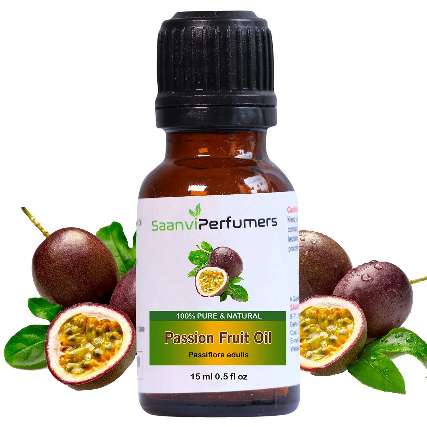 100% Natural Passion Fruit Oil (Passiflora edulis) - 15ml Therapeutic Grade for Face, Body, Hair & All Skin Types | Moisturizing, Anti-Aging & Aromatherapy | DIY Skincare, Massage & Hair Care Essential