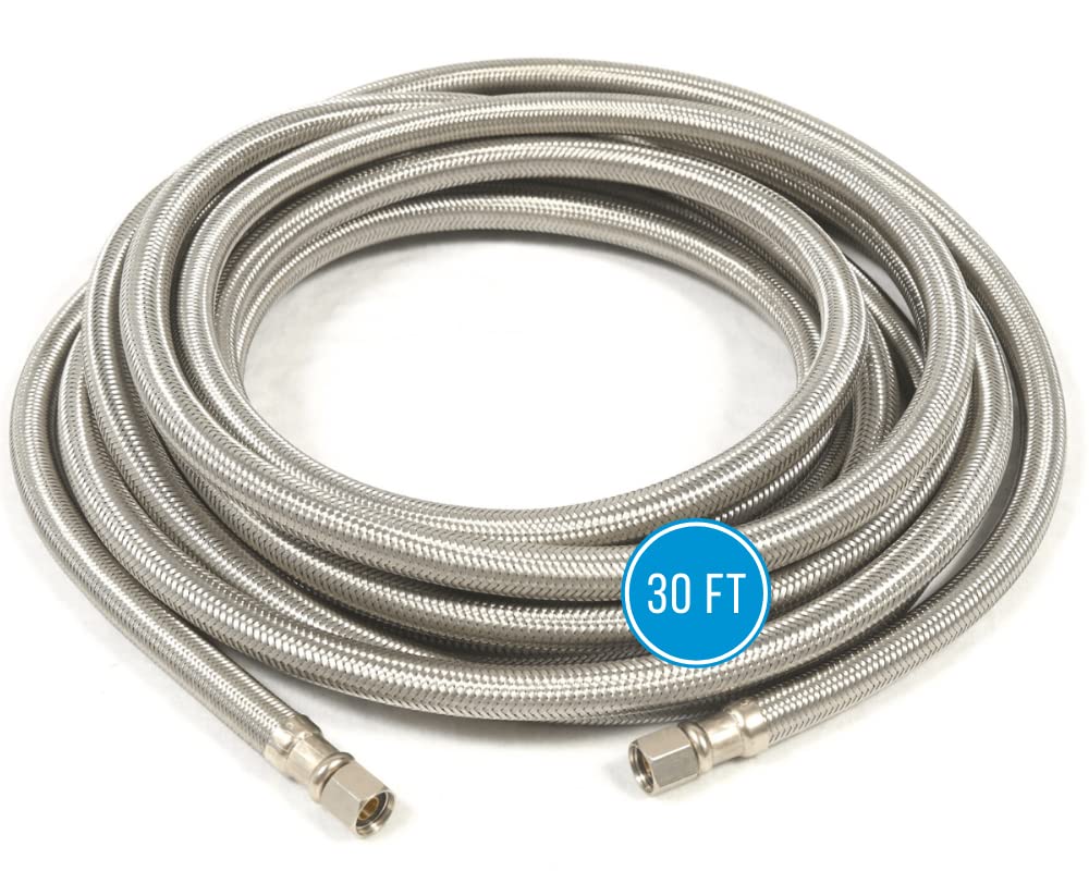 30 FT Universal Refrigerator Water Supply Hose - 1/4