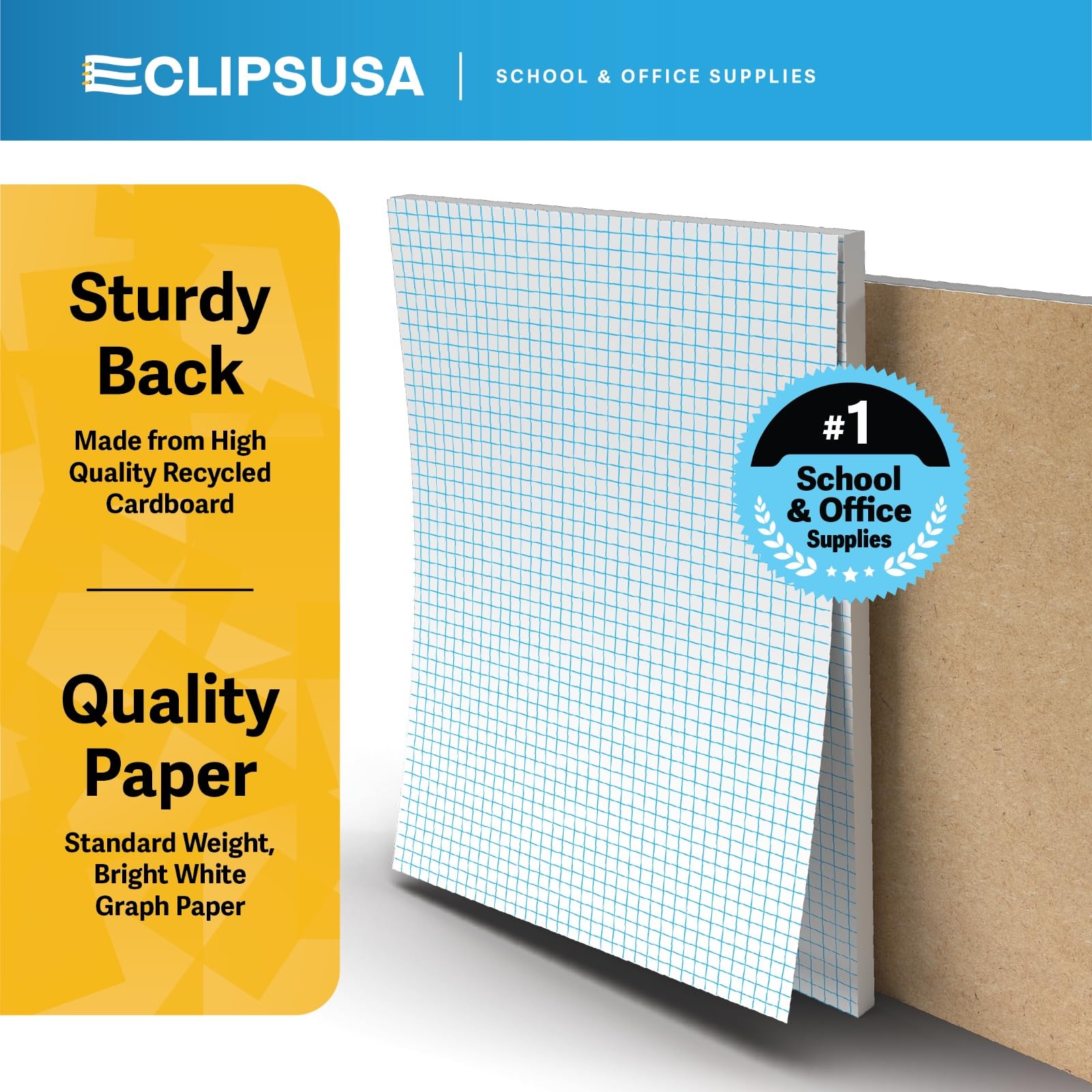 Quad Ruled Graph Paper Notebook - 4x4 Per Inch, 8.5