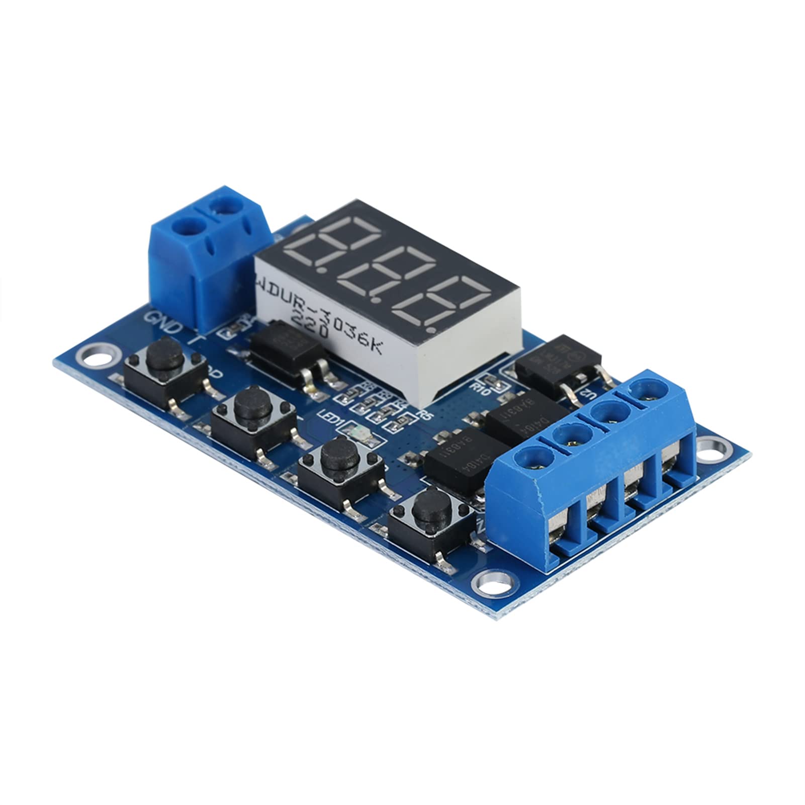 DC 5V-36V Adjustable Time Delay Relay Switch Module with LED Display - Perfect for Industrial Automation, Home Appliances, and DIY Electronics Projects