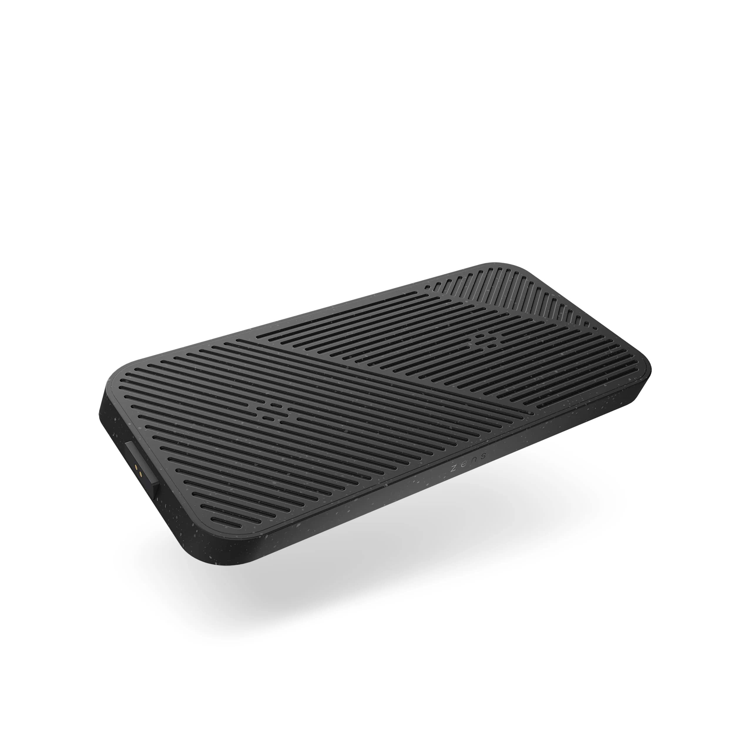 Zens Modular Series - Dual Wireless Charger Base Station 15W Fast Charging with 65W Power Supply | EU/UK/US Adapter Included | Customizable Qi Charging Station for iPhone, Samsung, AirPods | Perfect for Home, Office & Travel