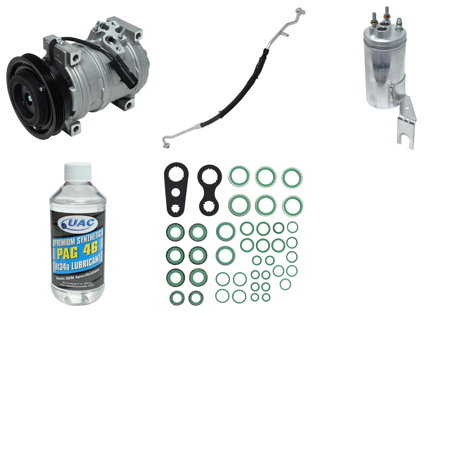 HVAC A/C Compressor Replacement Kit - Compatible with Multiple Car Models - Perfect for DIY Auto Repair & Maintenance