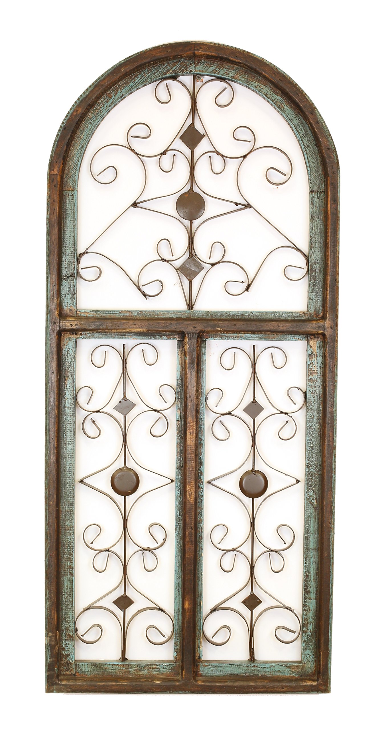 Barcelona Architectural Window Sticker - Turquoise Blue Decorative Film for Home & Office Privacy