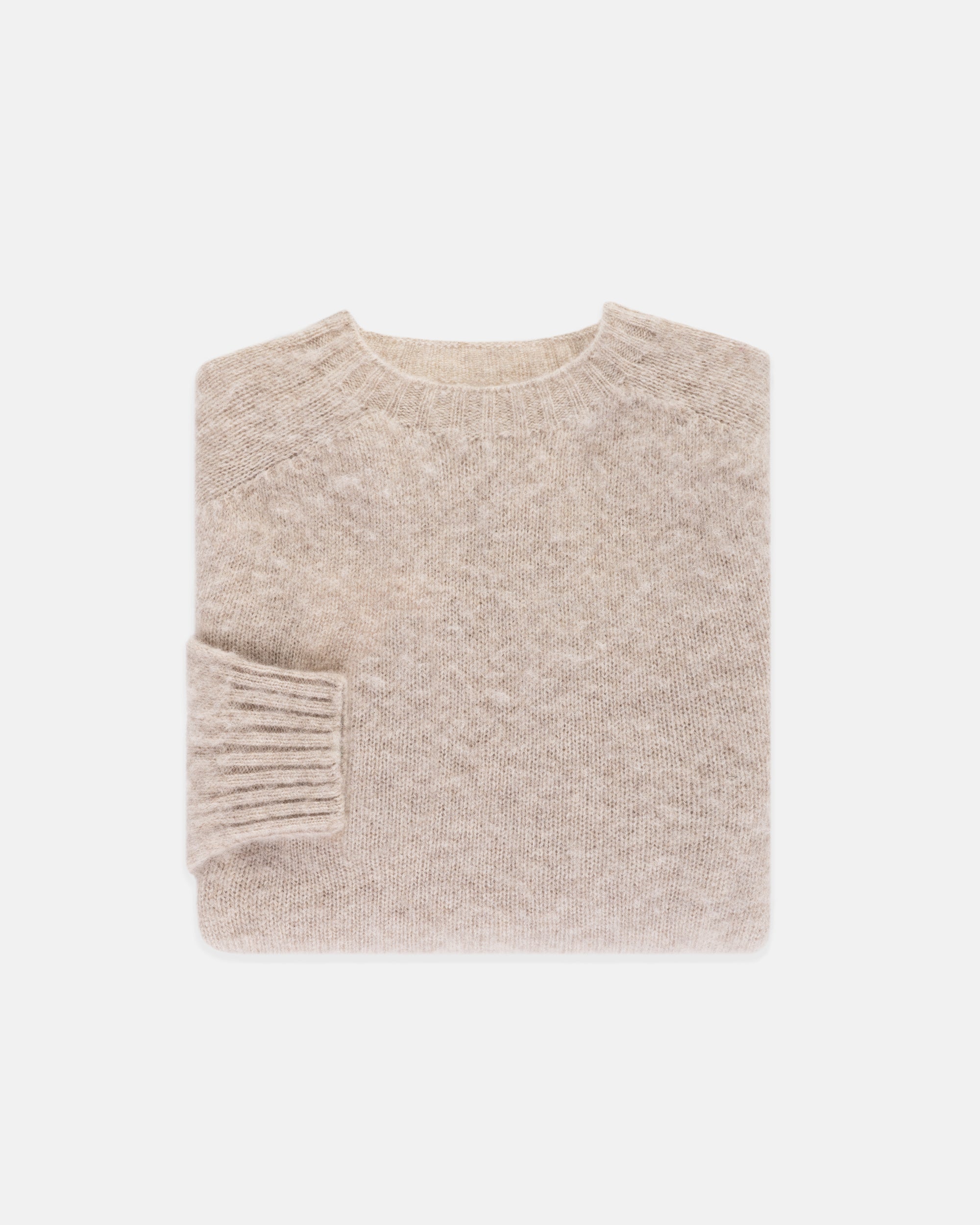 Trim Fit Shaggy Dog Crewneck Sweater for Men - Cozy Winter Pullover for Casual Outfits & Outdoor Activities