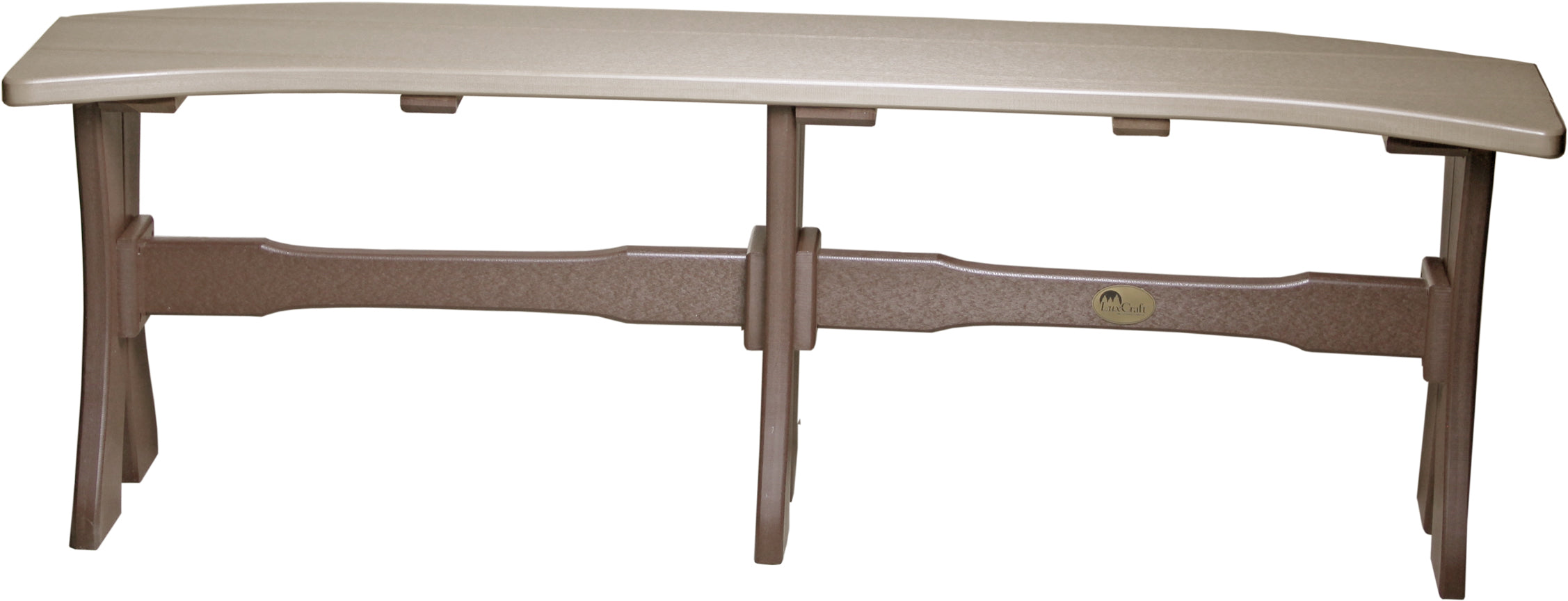 LuxCraft 52-Inch Solid Wood Dining Table Bench - Rustic Farmhouse Style Seating for Kitchen, Dining Room & Outdoor Patio Furniture