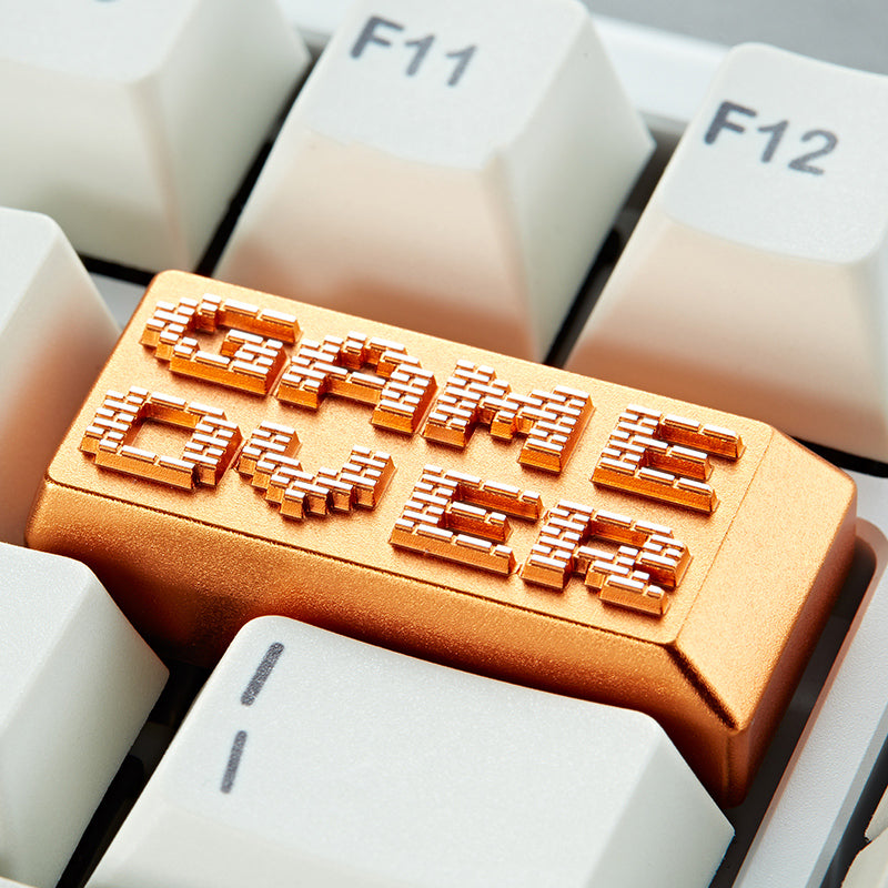 Gameover Backspace Key - Custom Metal Anode Keycap for Mechanical Keyboards | Durable Decorative Keycap for Gaming & Typing Enthusiasts | Perfect for PC, Mac & Office Setup