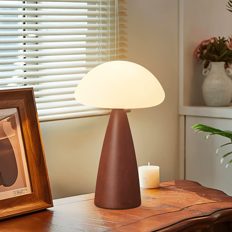 Clara Mushroom Table Lamp - Modern LED Night Light for Bedroom, Nursery, Living Room - Warm White & Dimmable - Perfect for Kids, Adults & Home Decor
