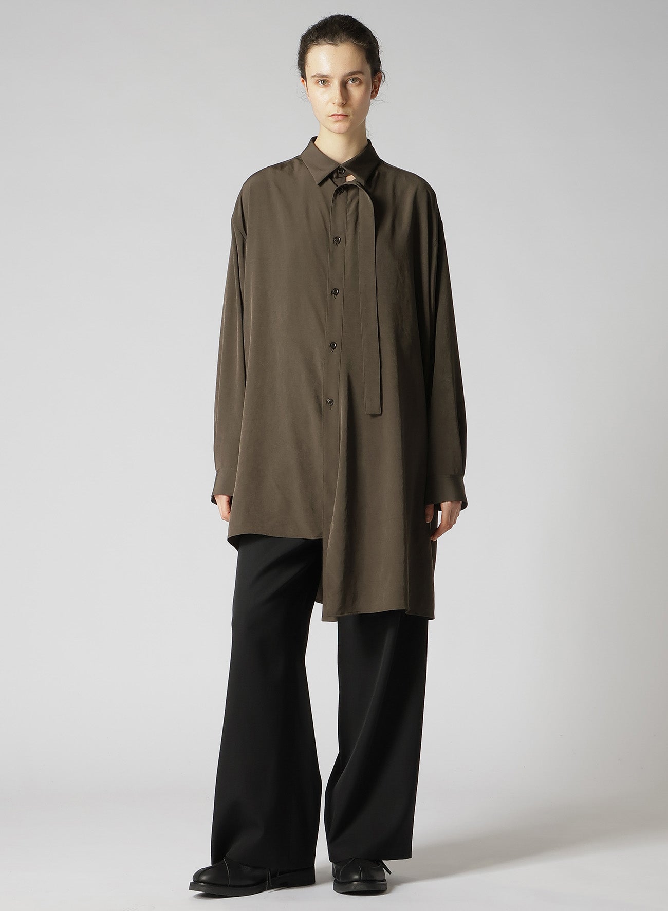 Elegant Crepe de Chine Front Placket Blouse for Women | Office Wear & Casual Chic Outfits | Perfect for Work, Dates & Special Occasions