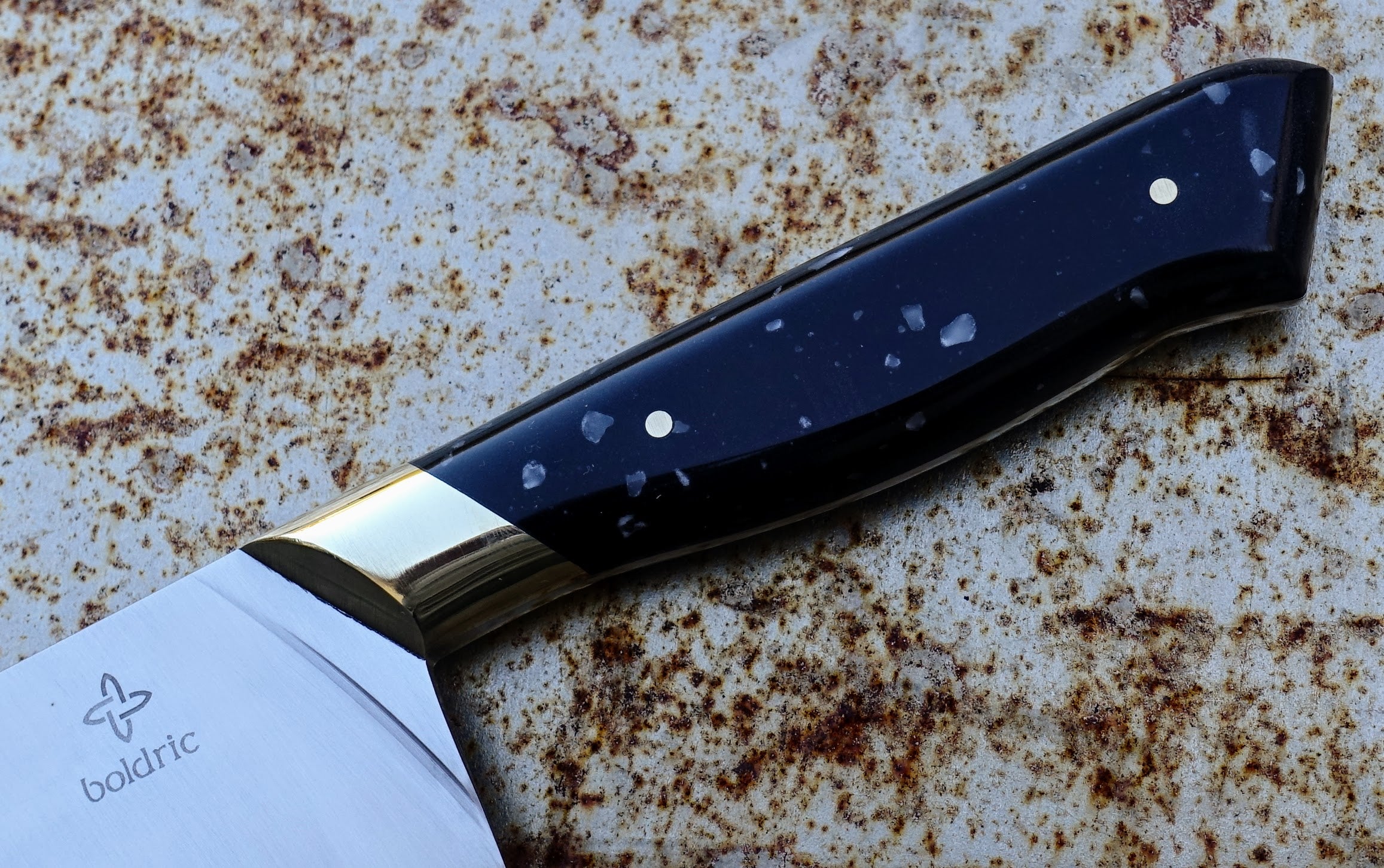 Boldric 9-Inch Professional Chef Knife - High Carbon Stainless Steel Kitchen Knife with Ergonomic Handle - Perfect for Slicing, Dicing, and Chopping Vegetables, Meat, and Fruits