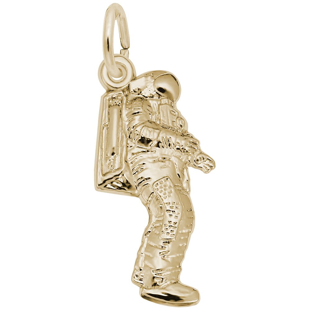10K Yellow Gold Astronaut Charm Pendant - Space-Themed Jewelry for Bracelets & Necklaces - Perfect for Gifts, Layering & Everyday Wear