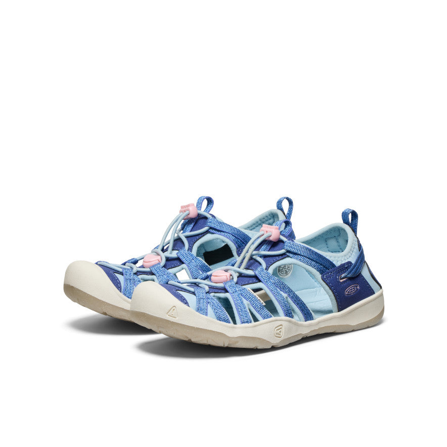 Big Kids' Moxie Sandal - Comfortable Water Shoes for Boys & Girls | Skipper Blue/Giggle Pink | Perfect for Beach, Pool & Summer Outdoor Activities