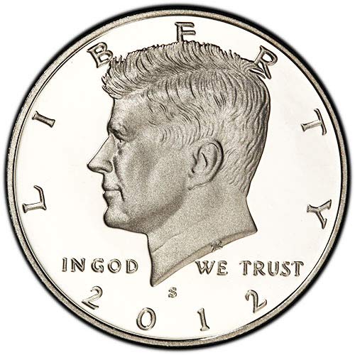 2012 S Kennedy Half Dollar Proof Coin - 90% Silver Clad, Uncirculated Condition, US Mint Certified | Perfect for Coin Collectors, Gift Giving & Investment Portfolios