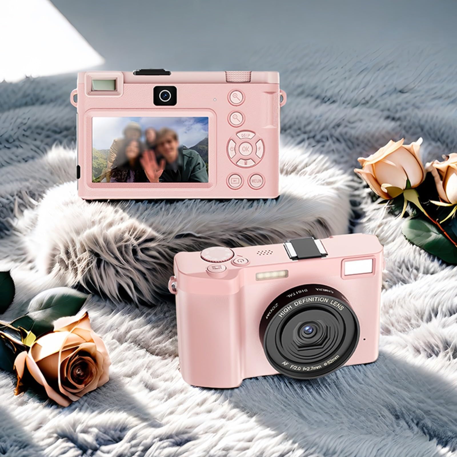 LVYXON 5K Digital Camera with WiFi & Auto Focus - 18X Zoom Vlogging Camera with 6-Axis Anti-Shake, 3.0