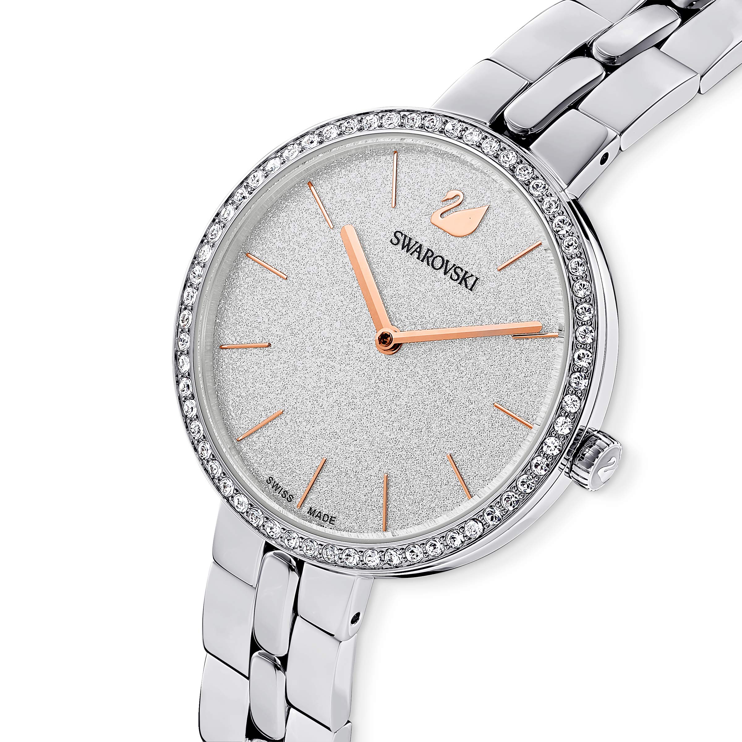 Swarovski Women's Cosmopolitan Crystal Watch - Luxury Fashion Watch with Genuine Crystals, Stainless Steel Band, Water Resistant - Perfect for Formal Events, Office Wear & Special Occasions