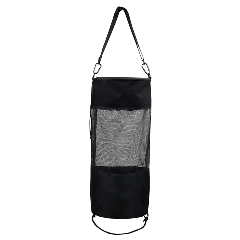 Reusable Windproof Mesh Boat Trash Bag with Hoop - Portable Garbage Storage Container for Kayak, Camper, RV & Vehicle - Perfect for Outdoor, Camping & Marine Use