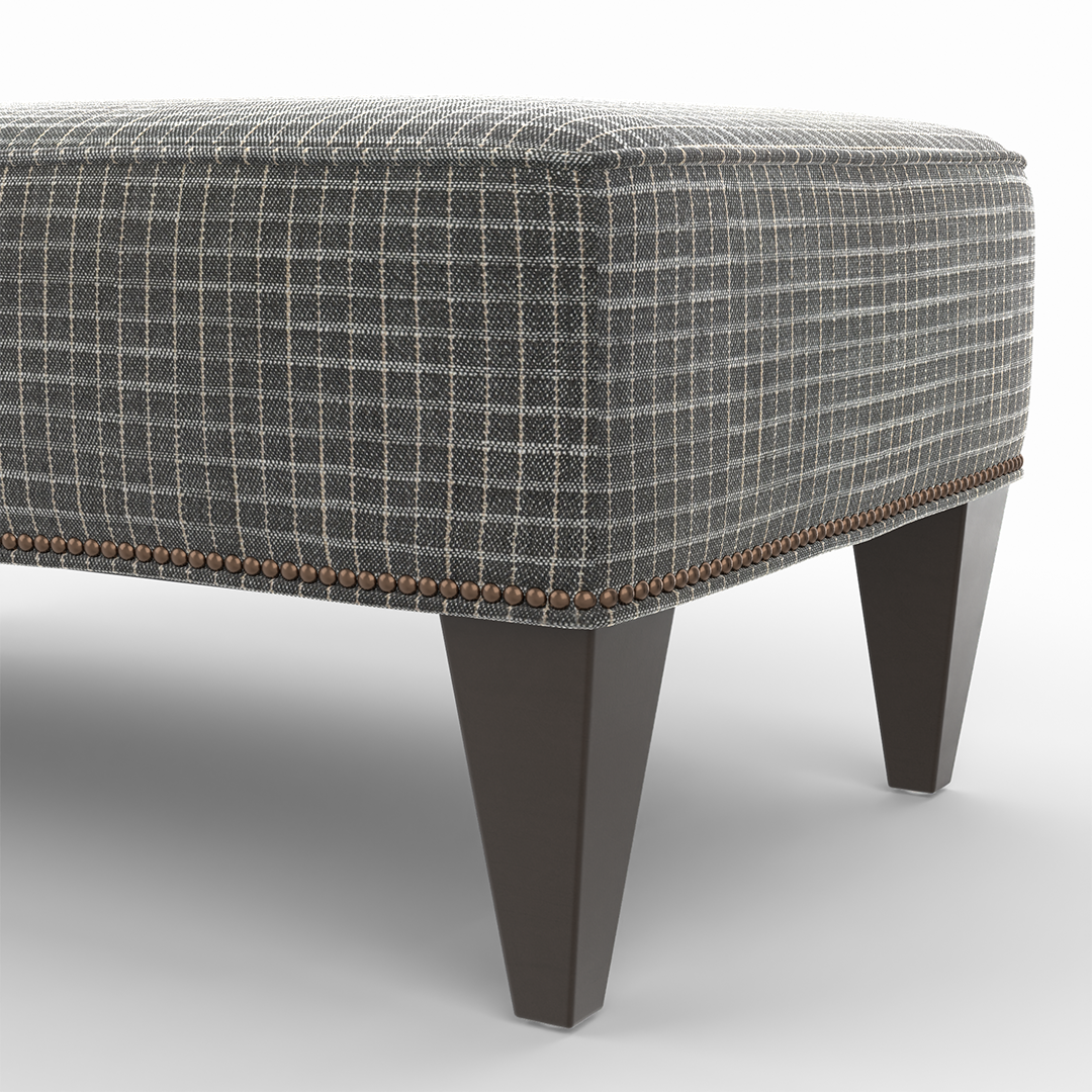 Medium Rectangular Ottoman - Soft Upholstered Storage Bench with Lift Top, Modern Living Room Footrest & Extra Seating - Perfect for Small Spaces, Bedroom, Dorm, or Entryway