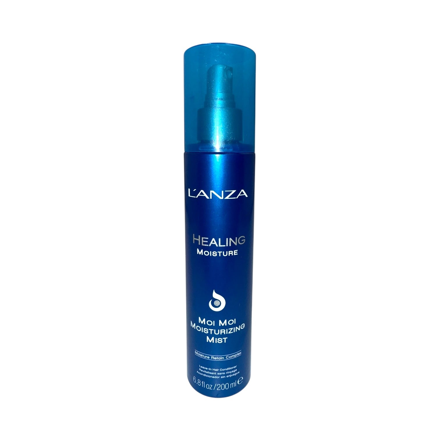 Lanza Healing Moisture Moi Moi Hydrating Hair Mist 6.8 oz - Nourishing Leave-In Treatment for Dry, Damaged Hair | Salon-Quality Moisturizing Spray for Frizz Control & Shine Enhancement