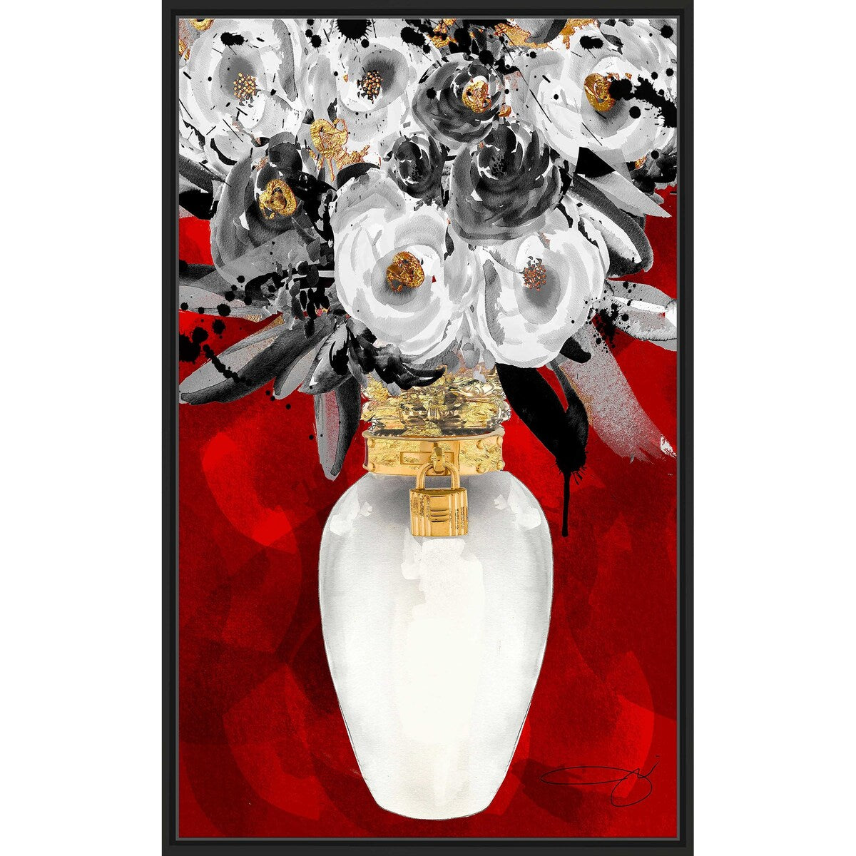 Always Fresh Red by Jodi - Premium Floating Canvas Wall Art - Modern Home Decor for Living Room, Bedroom & Office