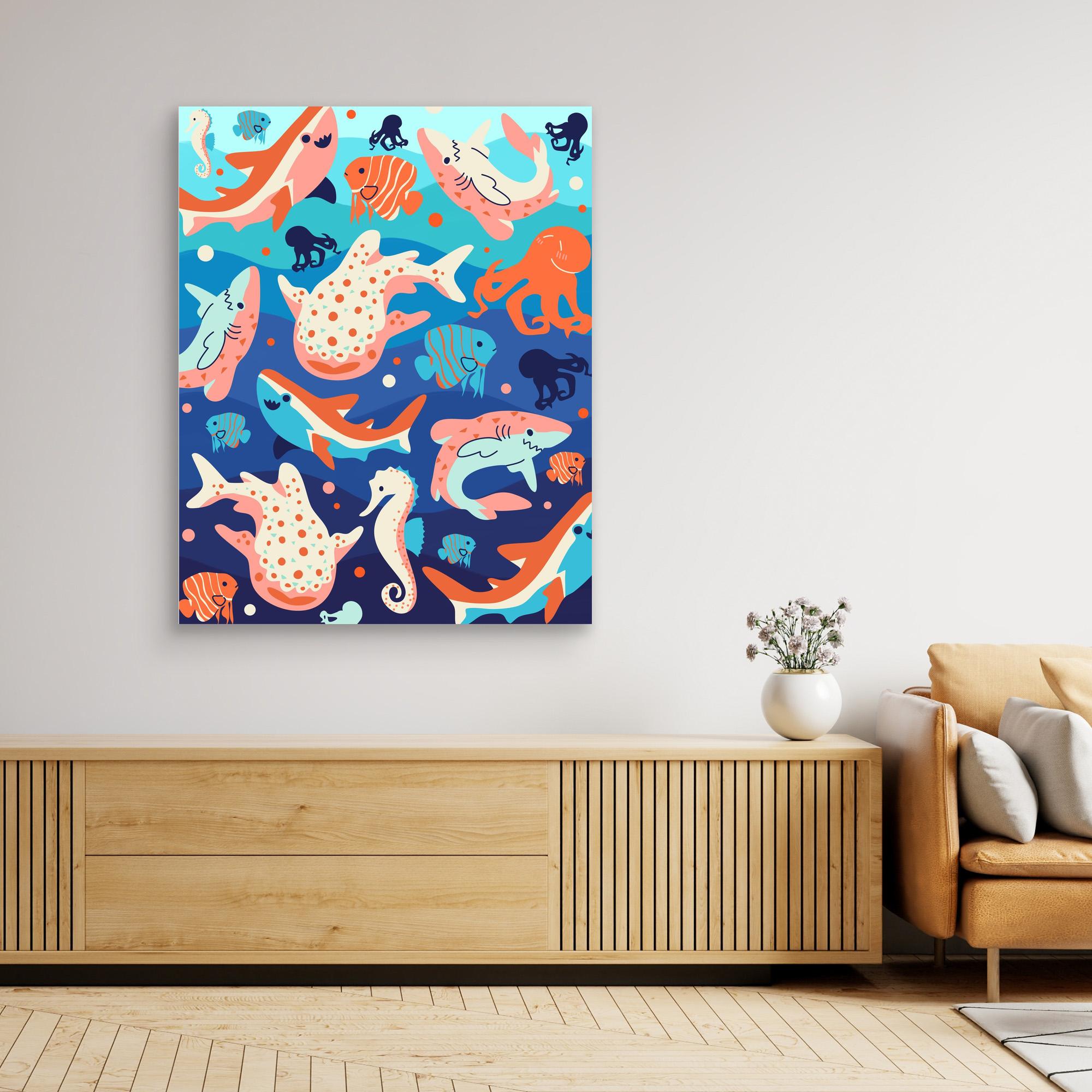 Stunning Ocean Wonders Canvas Print by Kintsugi99 - Perfect for Beach House Decor & Coastal Living Room Wall Art