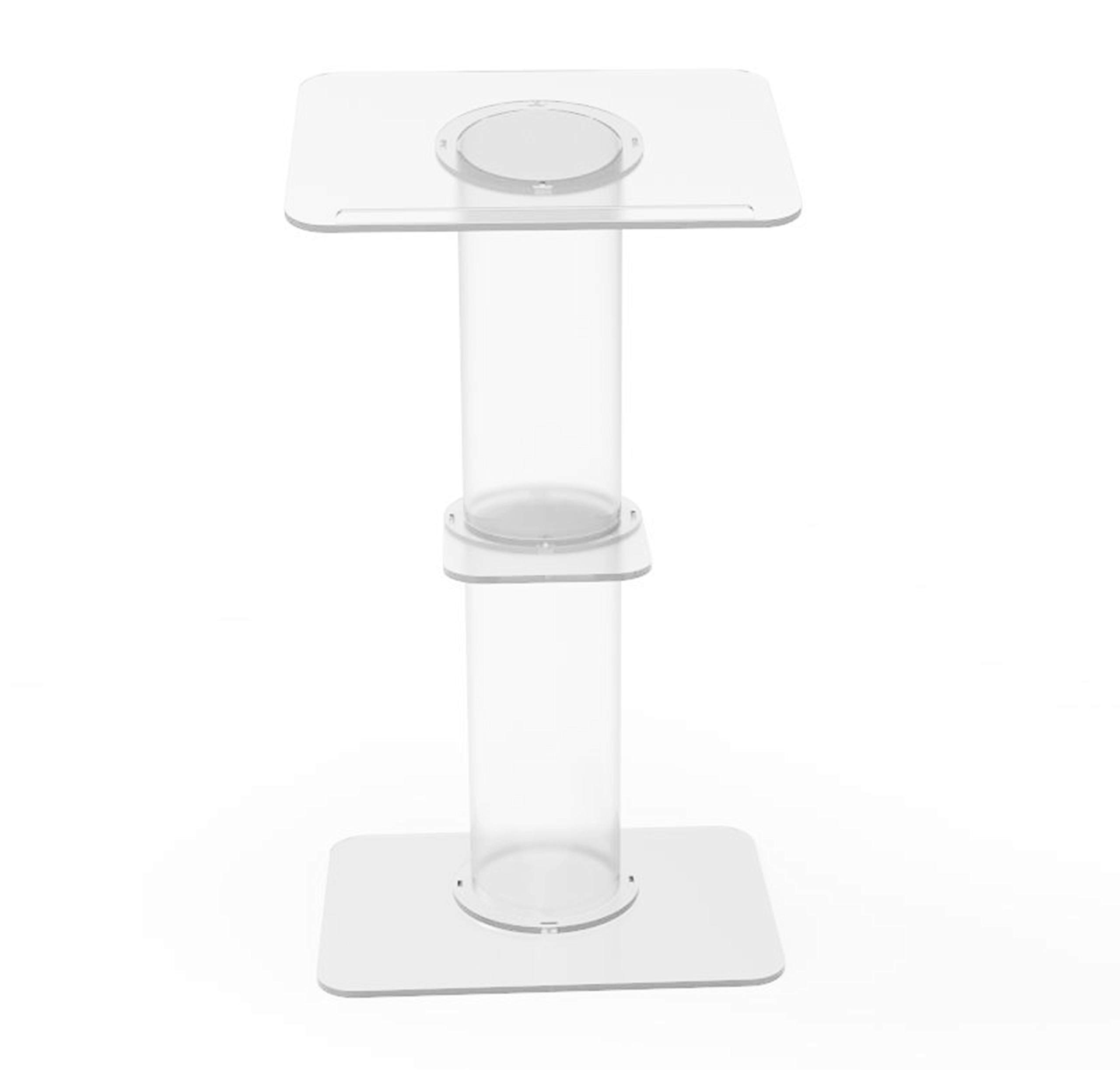 FixtureDisplays® Clear Acrylic Podium - 23.3