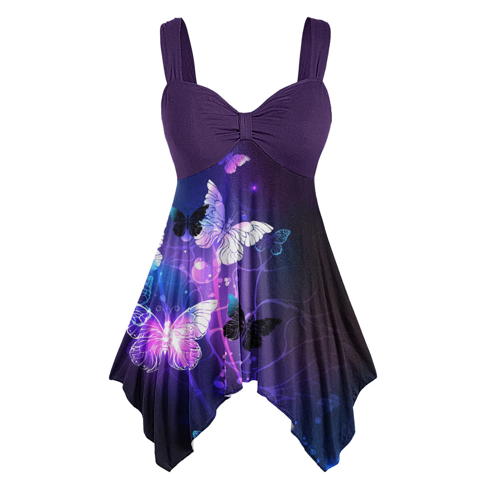 Women's Summer Tops - Trendy Dressy Casual Loose Fit Tank Tops & Blouses for Holiday, Beach, and Everyday Wear