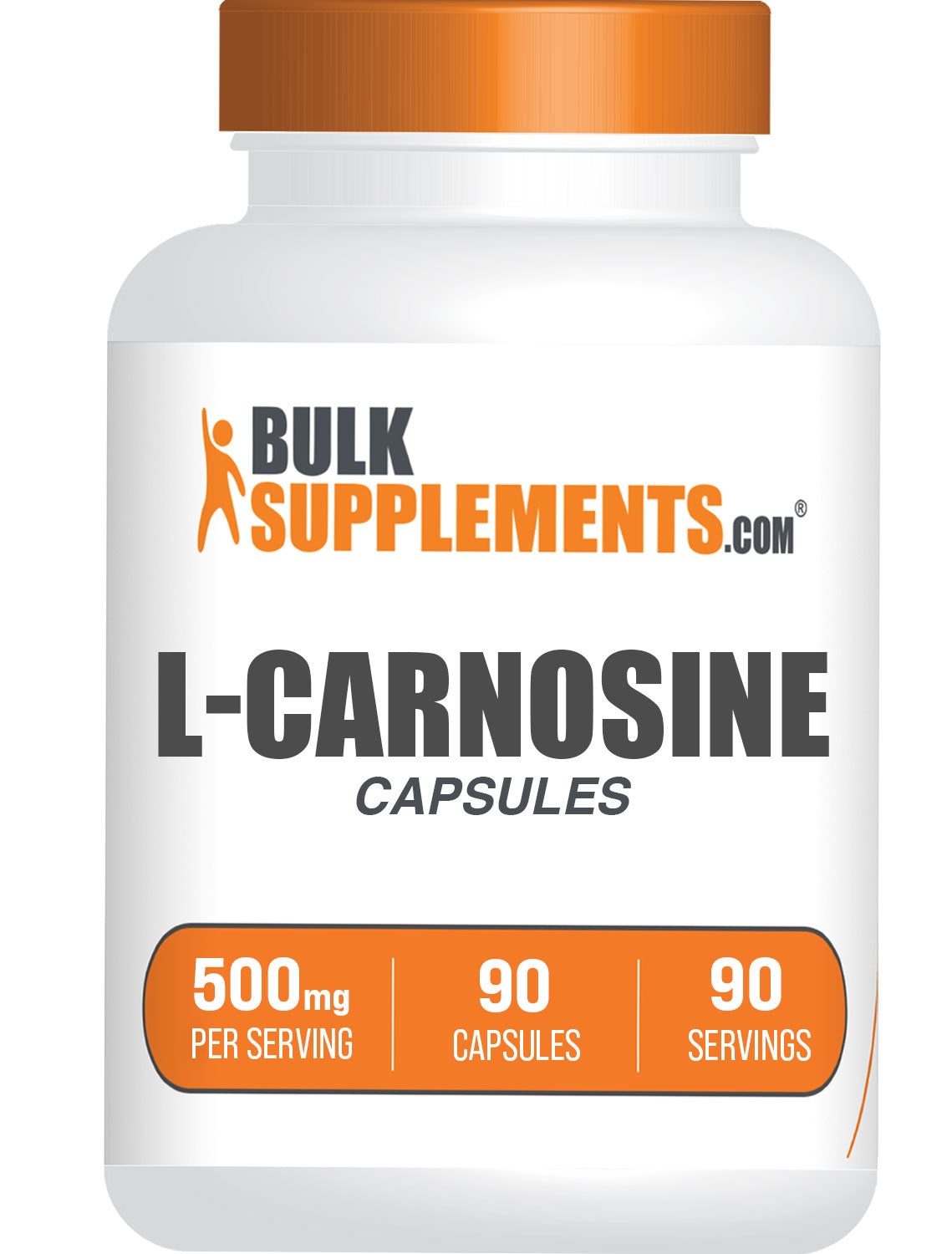 Premium L-Carnosine Capsules 500mg - Anti-Aging & Brain Health Supplement for Adults - Supports Memory, Focus & Cellular Repair - Ideal for Fitness & Wellness Enthusiasts