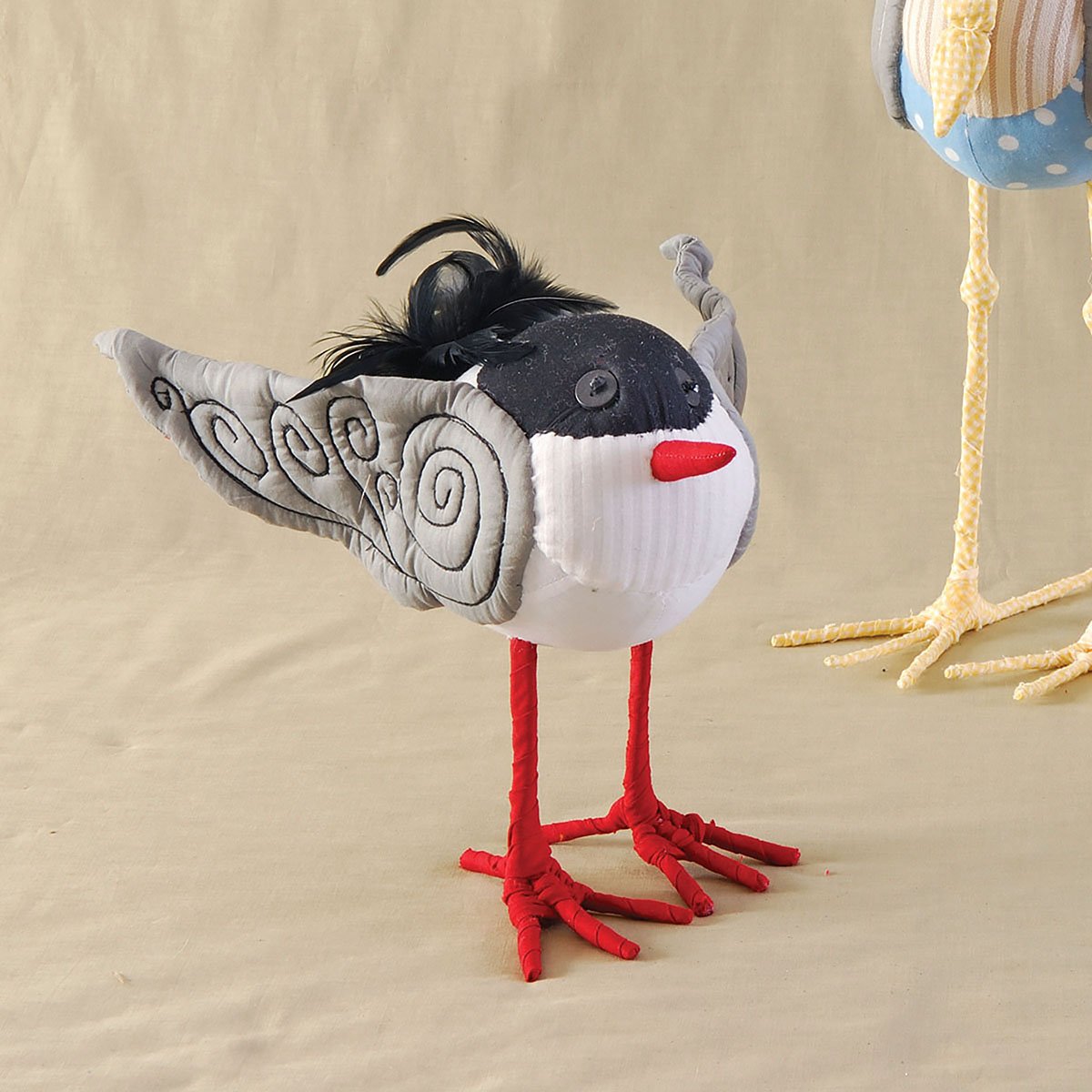GALLERIE II Red Tern Figurine - Handcrafted Ceramic Bird Decor for Home, Office & Garden Decoration