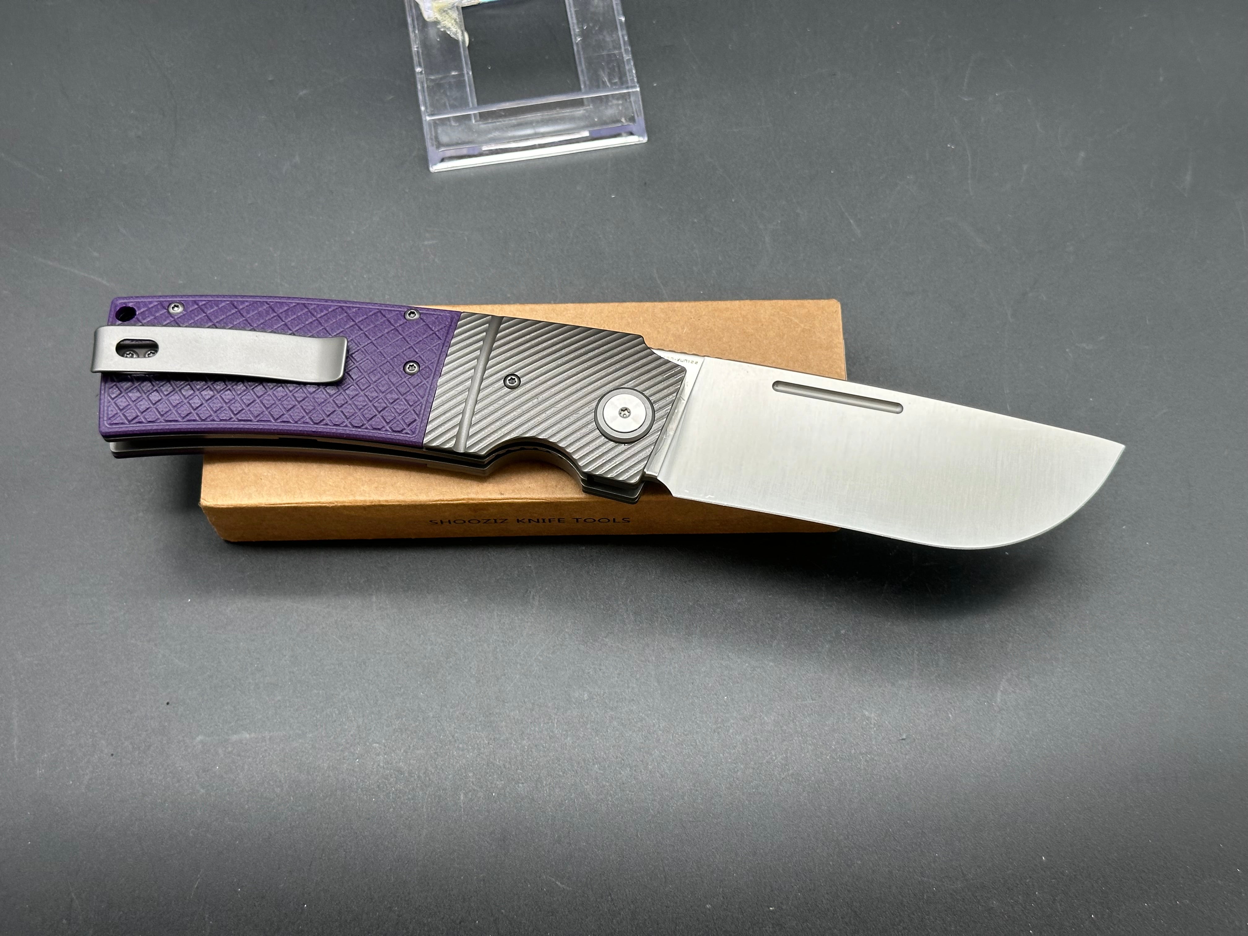 SHOOZIZ XUN122 Ceramic Ball Bearing Folding Pocket Knife - 14C28N Stainless Steel Blade - EDC, Camping, Hiking & Outdoor Survival Tool
