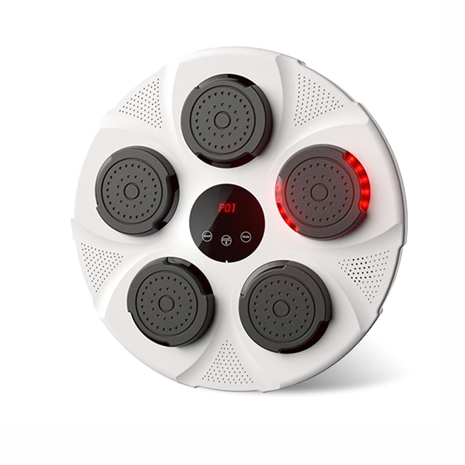Electronic Music Boxing Machine for Kids & Adults - Wall Mounted Bluetooth Punching Bag for Stress Relief & Boxing Training - White Adult Version - Perfect for Home Gym, Office Stress Relief & Fitness Workouts