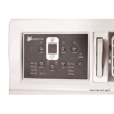 8,000 BTU 115V Window Air Conditioner with Heat - White - Compact Cooling & Heating Unit for Small Rooms, Bedrooms & Offices