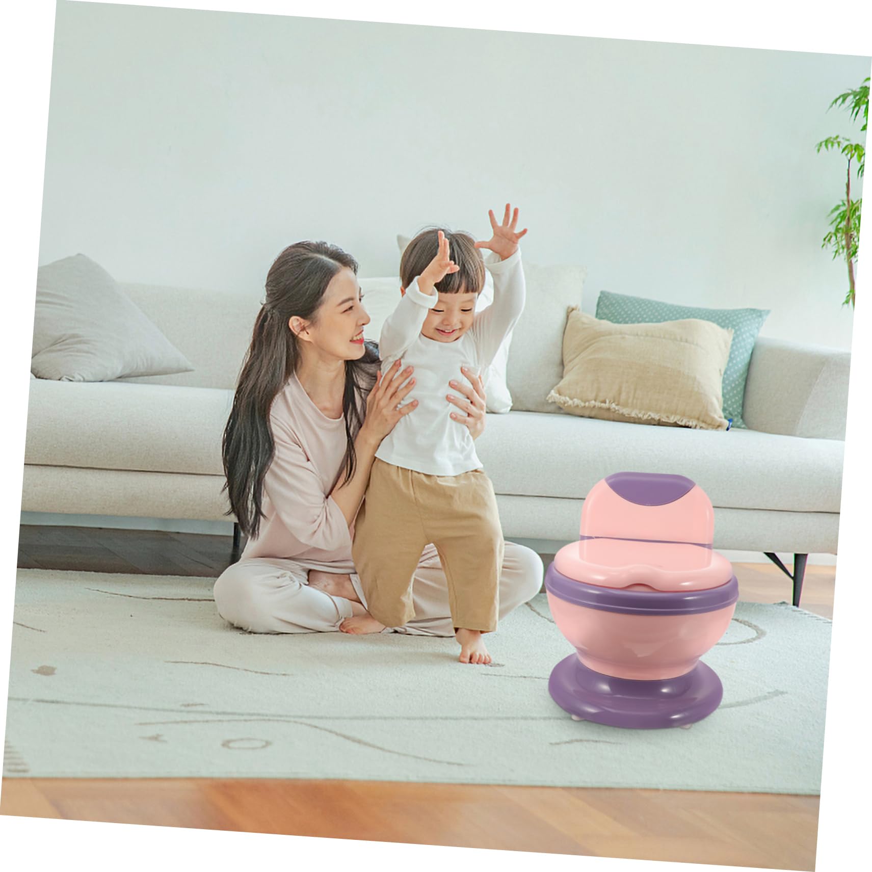 LIFKICH Toddler Potty Training Seat - Portable Baby Toilet for Boys & Girls Ages 1-3 Years, Non-Slip Design for Bathroom Safety - Perfect for Home, Travel & Daycare Use