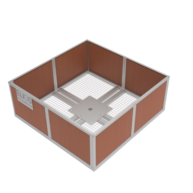 Elios Basket 8 Panel Post for Elios Arbora P8 - Rock Filled Garden Planter | Perfect for Outdoor Patio, Balcony & Landscaping Decor