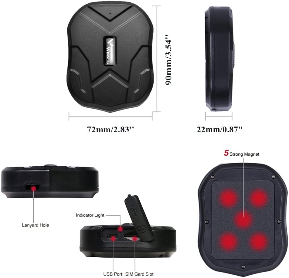 4G TK905 Magnetic GPS Tracker for Vehicles - Real Time Car & Motorcycle Tracker with Strong Magnet for Trucks, Bikes & Fleet Management | Perfect for Anti-Theft, Teen Driver Monitoring & Asset Tracking