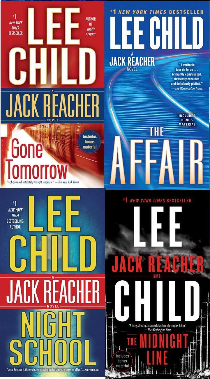 Lee Child Jack Reacher Series Complete Set (Books 1-24) - Best Crime Thriller Novels Collection for Adults - Perfect for Reading, Gifts & Book Clubs