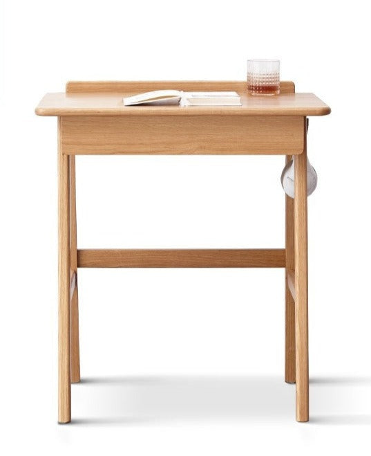 Solid Oak Wood Office Desk - Modern Console Table for Home & Office - Perfect for Workspaces, Living Rooms & Entryways